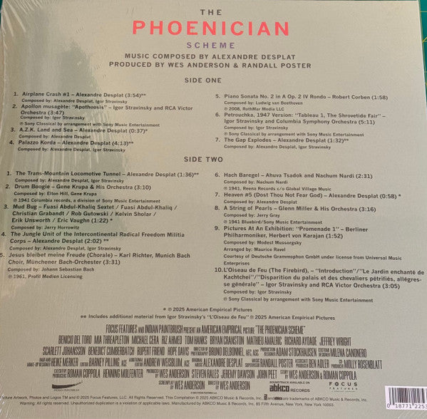 Various : The Phoenician Scheme (Original Soundtrack) (LP)