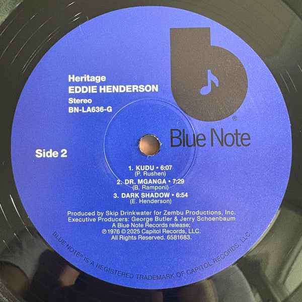Eddie Henderson : Heritage (LP, Album, RE)