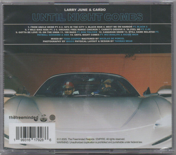 Larry June & Cardo (3) : Until Night Comes (CD, Album)