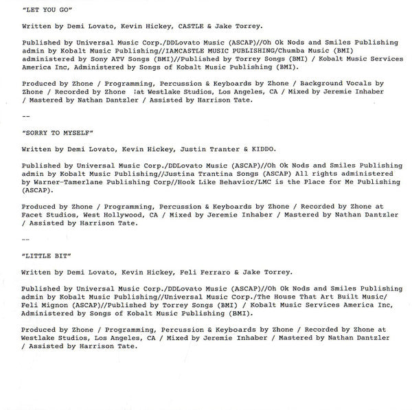 Demi Lovato : It's Not That Deep (CD, Album, Ltd, Sig)