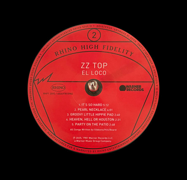 ZZ Top : El Loco (LP, Album, Ltd, RE, 180)
