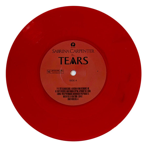 Sabrina Carpenter : Tears (7", Single, Red)
