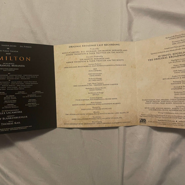 Lin-Manuel Miranda : Hamilton: 10 Shots (Highlights From The Original Broadway Cast Recording) (CD, Album, Comp)