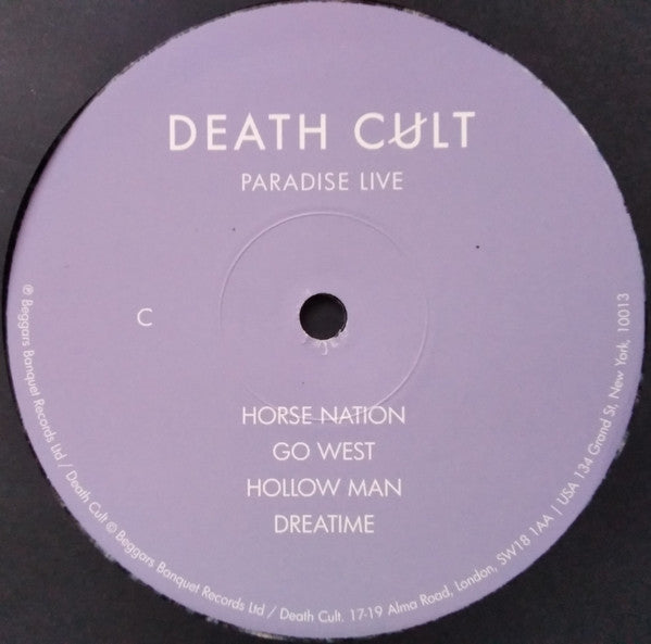 Death Cult : Paradise Live (2xLP, Album, Whi)