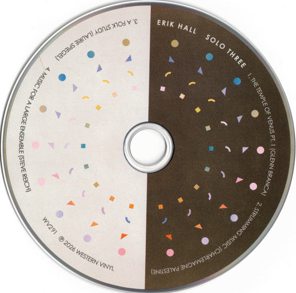 Erik Hall : Solo Three (CD, Album)