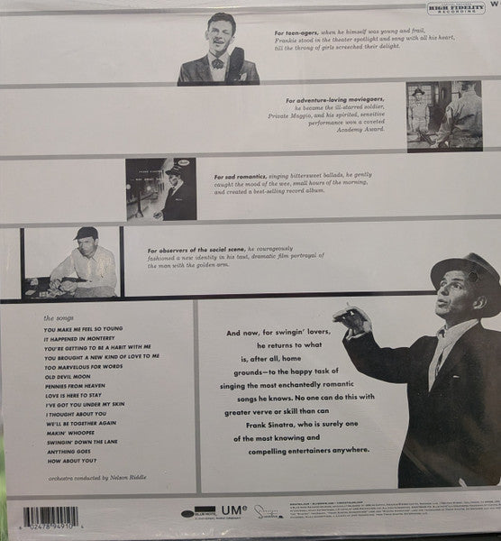 Frank Sinatra : Songs For Swingin' Lovers (LP, Album, RM)