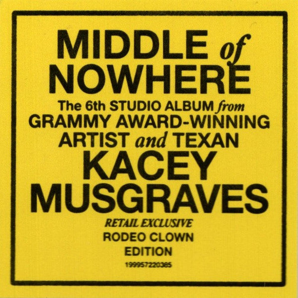 Kacey Musgraves : Middle Of Nowhere (LP, Album, Red)