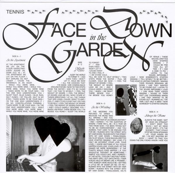 Tennis (6) : Face Down In The Garden (LP, Album, RP, Sea)