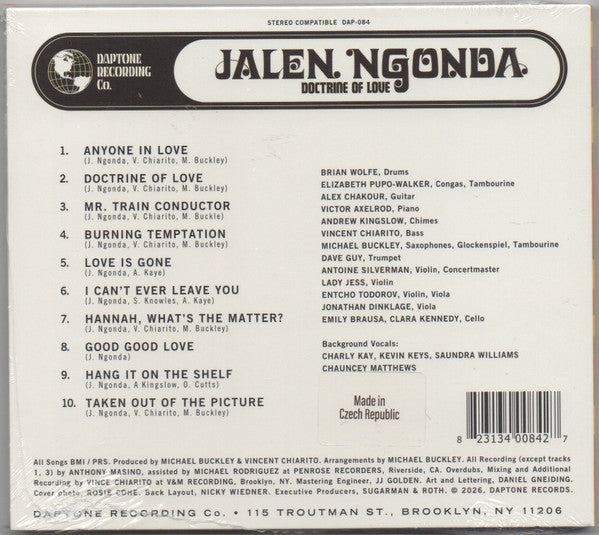 Jalen N'Gonda : Doctrine Of Love (CD, Album)