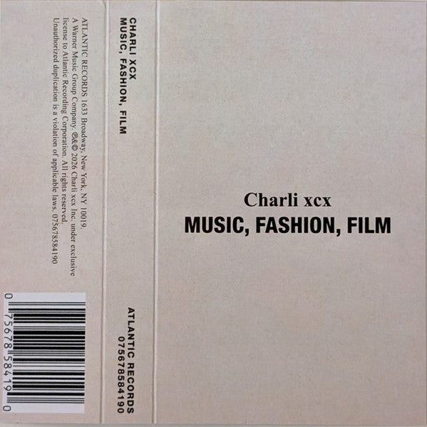 Charli XCX : Music, Fashion, Film (Cass, Album)