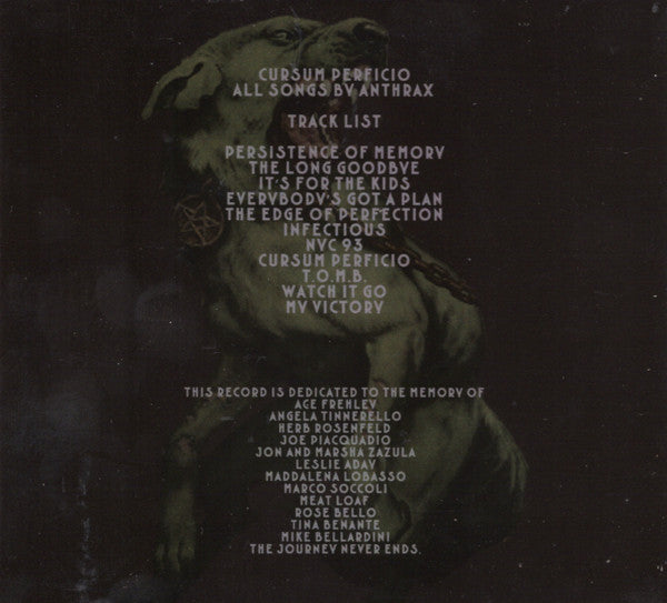Anthrax : Cursum Perficio (CD, Album)