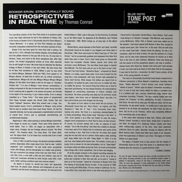 Booker Ervin : Structurally Sound (LP, Album, RE, Gat)