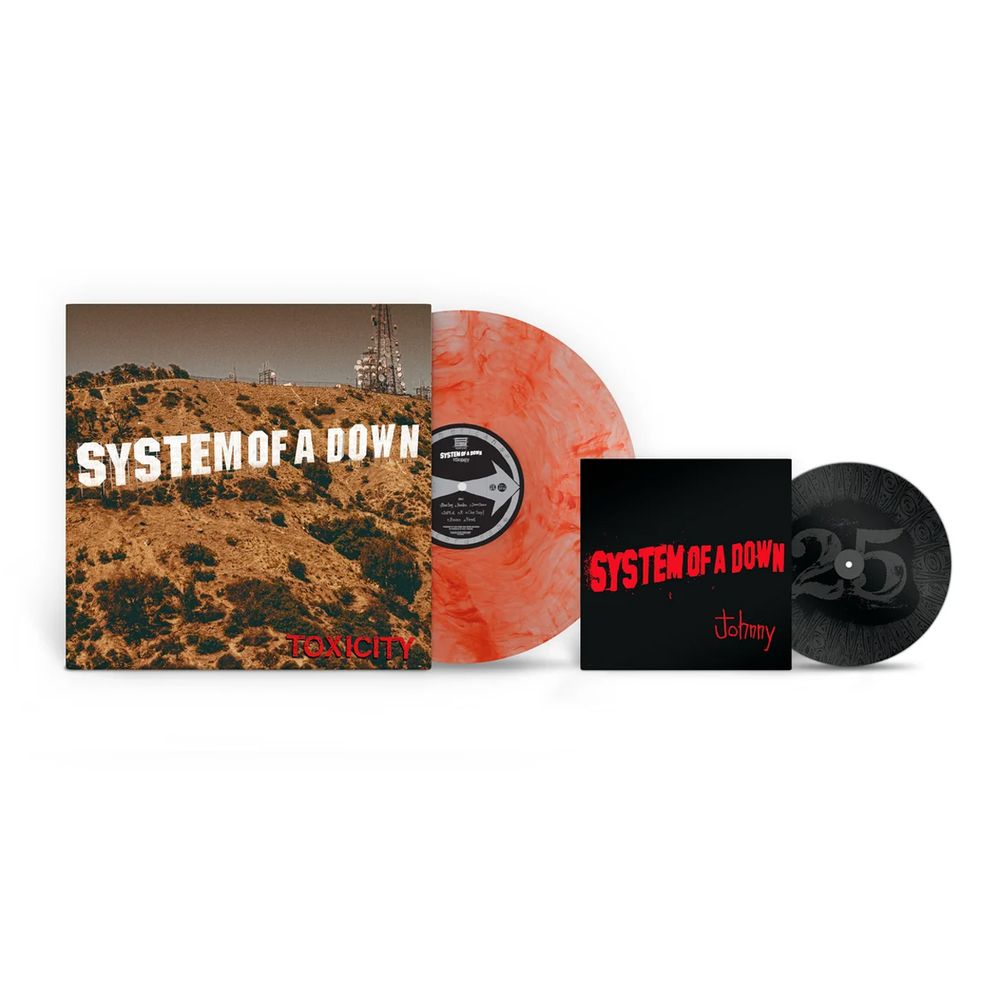 System of a Down - Toxicity Scarlet Marble Swirl Vinyl LP + 7" PREORDER