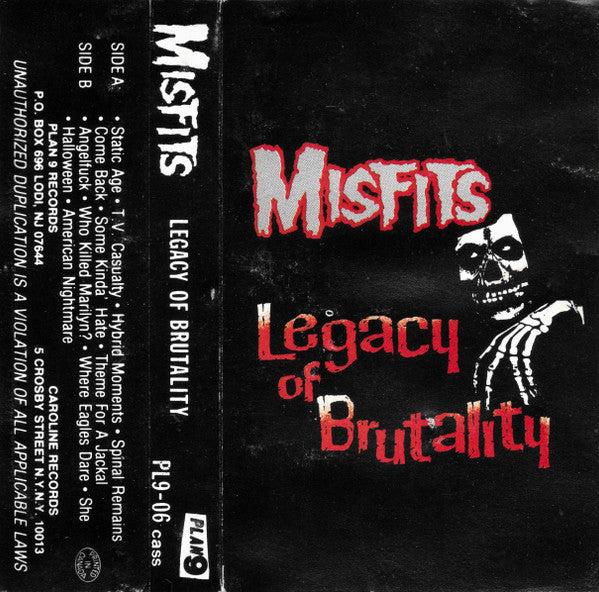 Misfits : Legacy Of Brutality (Cass, Album)
