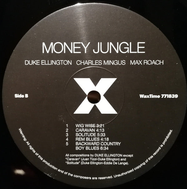 Duke Ellington • Charlie Mingus* • Max Roach : Money Jungle (LP, Album, Ltd, RE, RM, 180)
