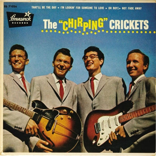 The Crickets (2) : The "Chirping" Crickets (7", EP, Glo)