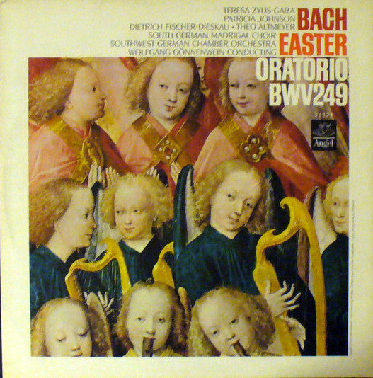 Bach* - Teresa Żylis-Gara • Patricia Johnson (3) • Dietrich Fischer-Dieskau • Theo Altmeyer • South German Madrigal Choir* • Southwest German Chamber Orchestra* • Wolfgang Gönnenwein : Easter Oratorio BWV 249 (LP, Album, Mono)