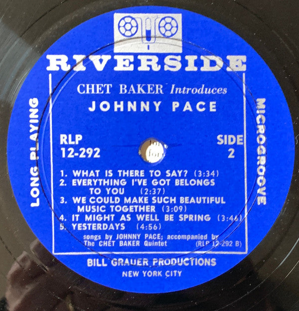Chet Baker Introduces Johnny Pace Accompanied By The Chet Baker Quintet : Chet Baker Introduces Johnny Pace Accompanied By The Chet Baker Quintet (LP, Album, Mono)