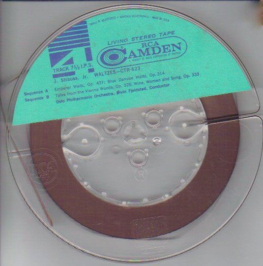 Johann Strauss Jr. - Oslo Filharmoniske Orkester, Øivin Fjeldstad : Waltzes (Reel, 4tr Stereo, Album)