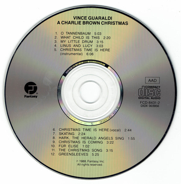Vince Guaraldi Trio : A Charlie Brown Christmas (CD, Album, RE)