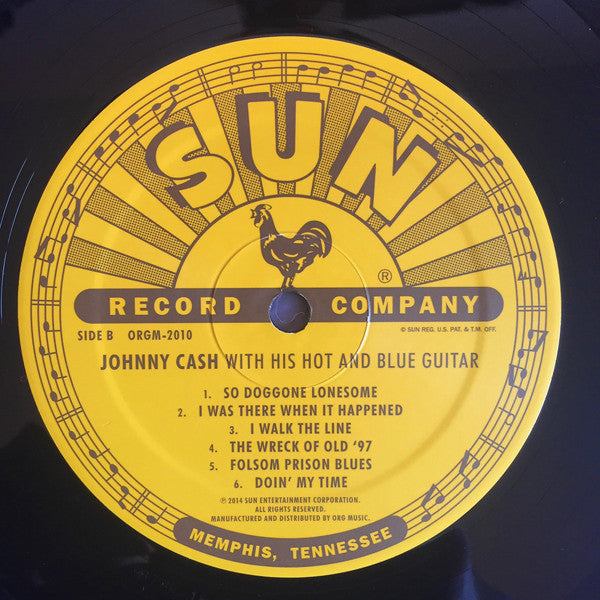 Johnny Cash : With His Hot And Blue Guitar (LP, Album, RE)