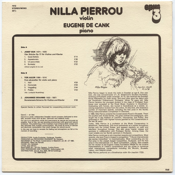 Nilla Pierrou / Eugene De Cank* : Nilla Pierrou/ Eugene De Cank (LP, Album)