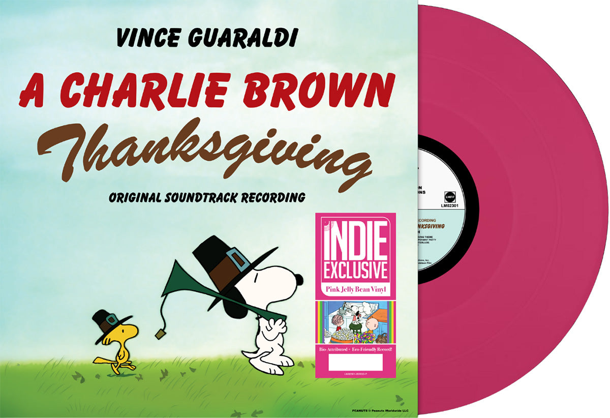 Vince Guaraldi - A Charlie Brown Thanksgiving Pink Jelly Bean Vinyl PREORDER LP