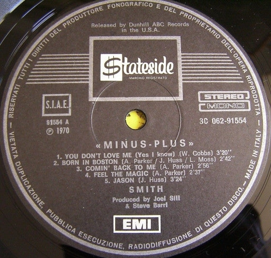 Smith (3) : Minus-Plus (LP, Album)