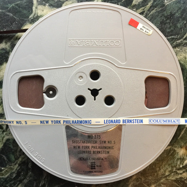 Dmitri Shostakovich - Leonard Bernstein, New York Philharmonic : Symphony No. 5 (Reel, 4tr Stereo, 7" Reel)