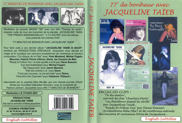 Jacqueline Taieb : 77' De Bonheur Avec Jacqueline Taïeb (DVD-V)
