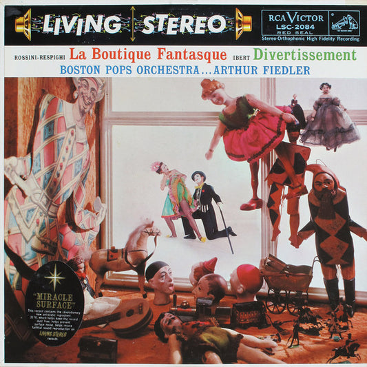 Rossini* - Respighi* / Ibert*, Boston Pops Orchestra ... Arthur Fiedler : La Boutique Fantasque / Divertissement (LP, Ind)