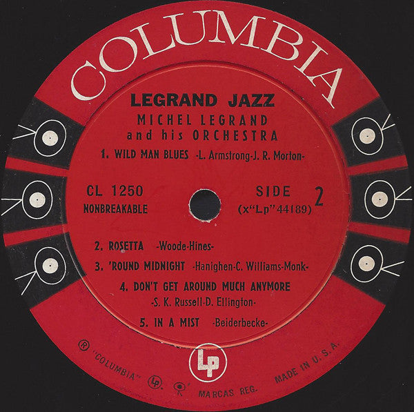 Michel Legrand : Legrand Jazz (LP, Album, Mono)