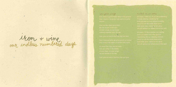 Iron + Wine* : Our Endless Numbered Days (CD, Album, RE, RP)