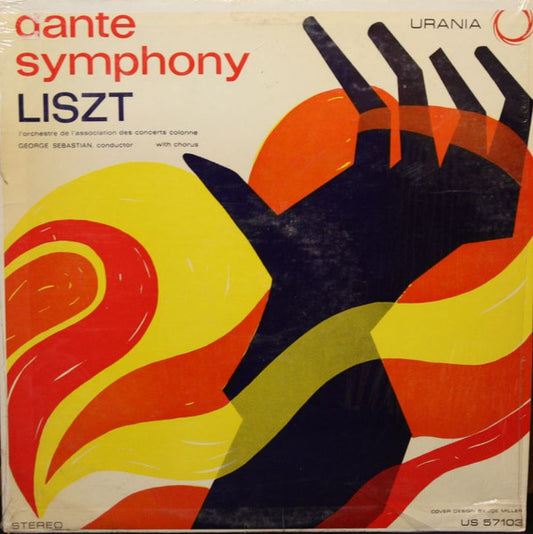 Franz Liszt, L'Orchestre De L'Association Des Concerts Colonne, Georges Sebastian : Dante Symphony (LP)