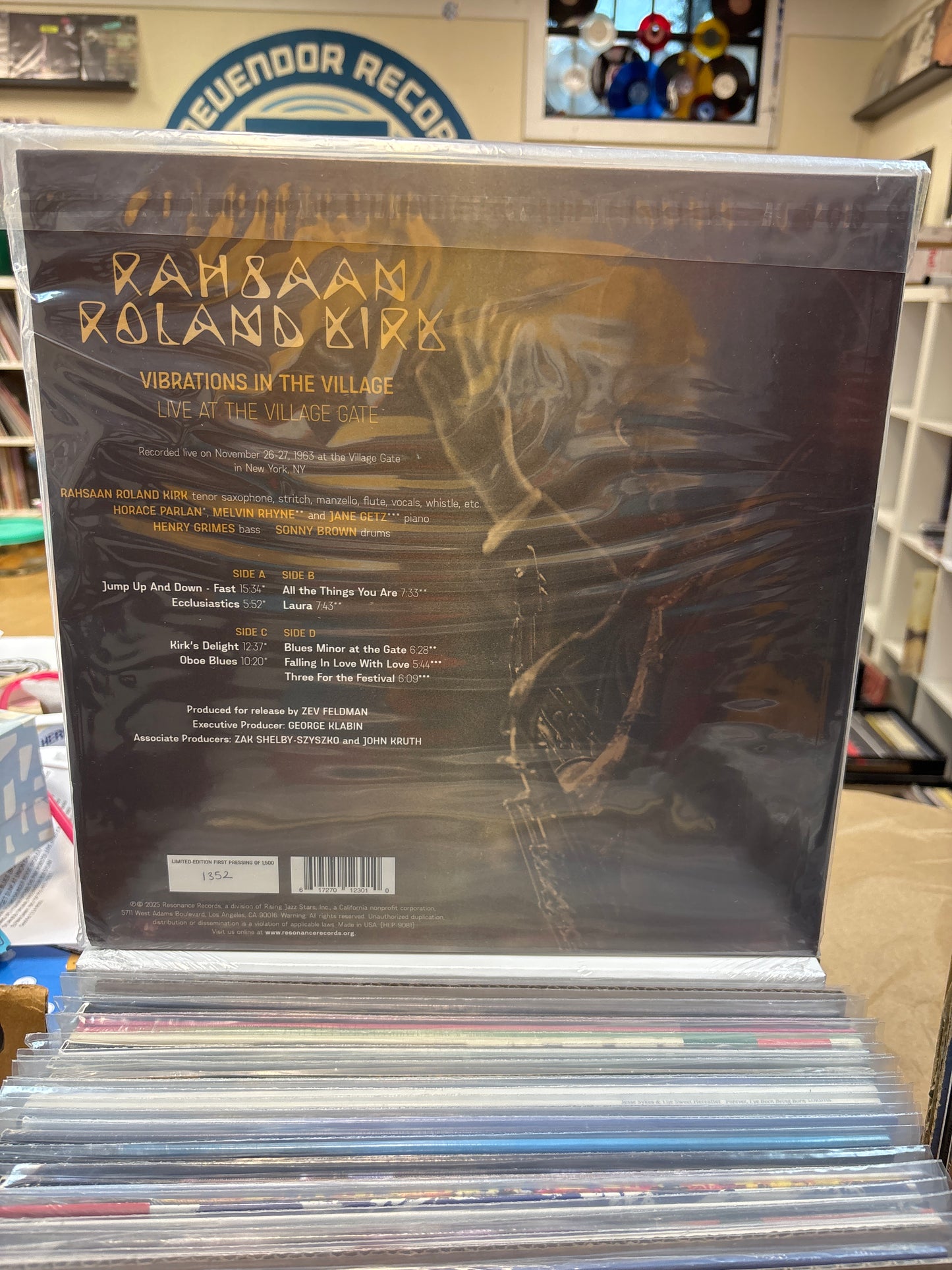 Rahsaan Roland Kirk-Vibrations In The Village: Live At The Village Gate RSD Black Friday 2025 2xLP