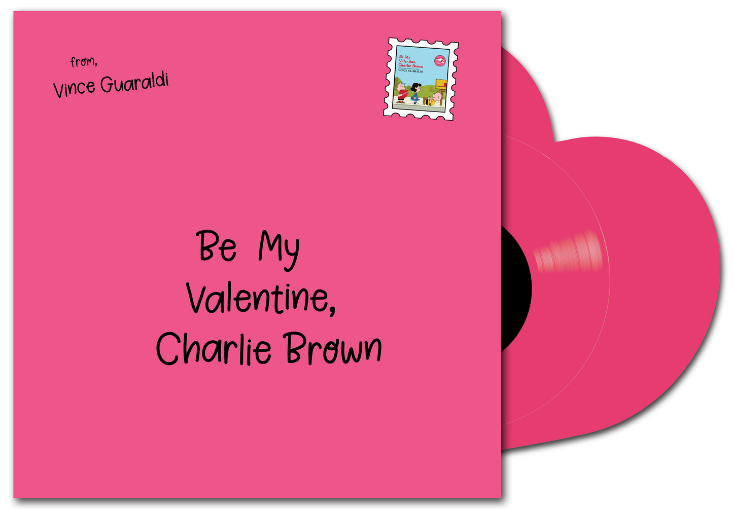 Vince Guaraldi - Be My Valentine Charlie Brown Indie Exclusive Pink Heart Shaped Vinyl 12" EP PREORDER