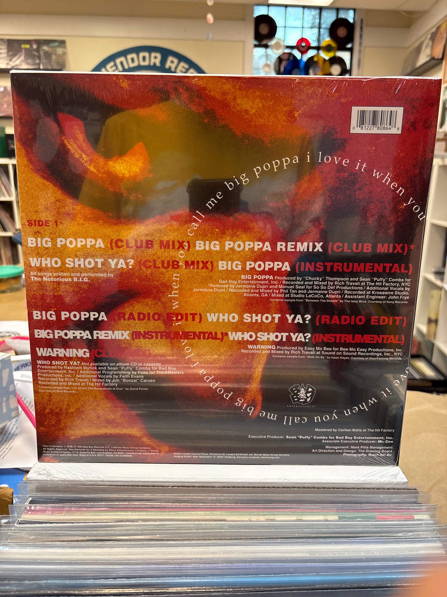 The Notorious B.I.G.-Big Poppa (Remix) RSD Black Friday 2025 12" EP