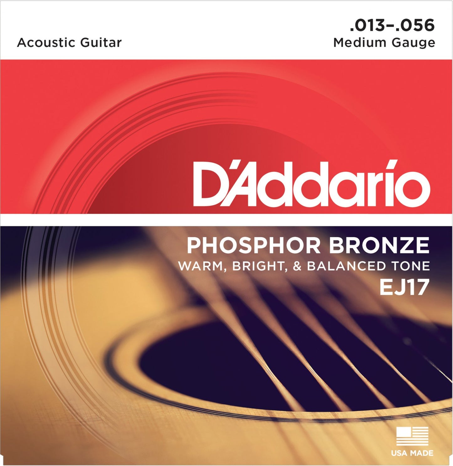 D'Addario Phosphor Bronze EJ17 Acoustic Guitar Strings