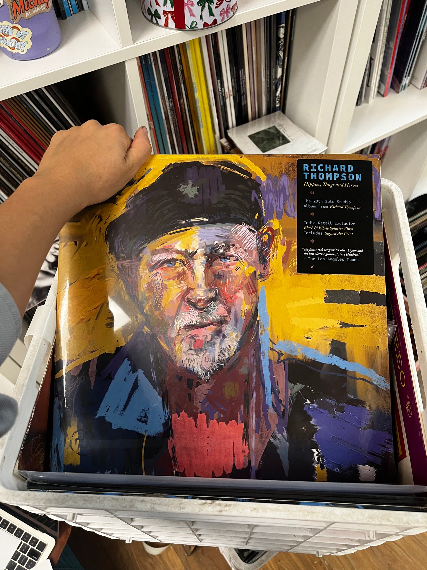 Richard Thompson - Hippies, Thugs, And Heroes (Black & White Splatter Vinyl + Signed Art Print) 2xLP