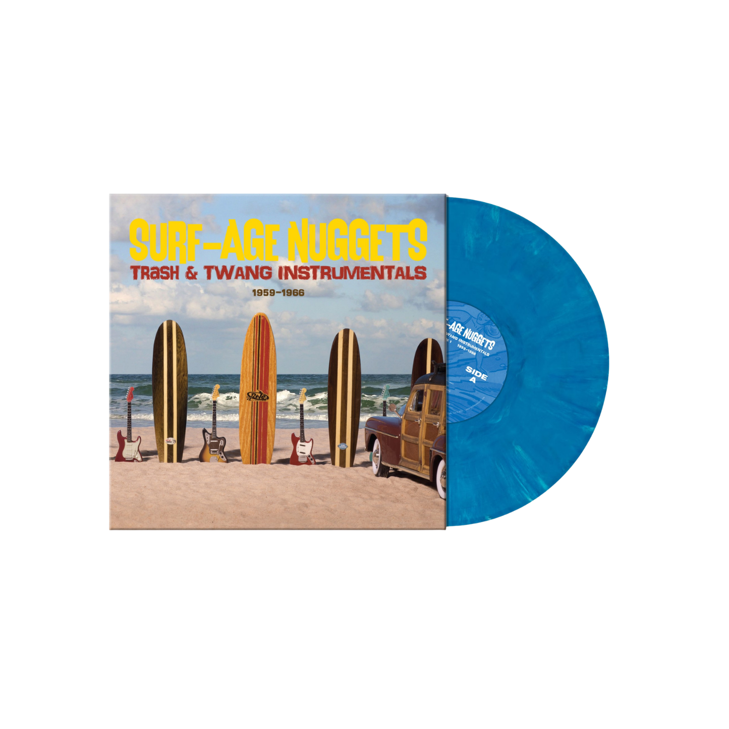 Surf-Age Nuggets: Trash & Twang Instrumentals Laguna Blue Marble Vinyl LP PREORDER