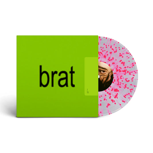Charli XCX - Brat Indie Exclusive Clear Pink Splatter Vinyl Diecut Jacket PREORDER LP