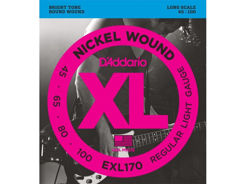 D'Addario Nickel Wound EXL170 Bass Strings
