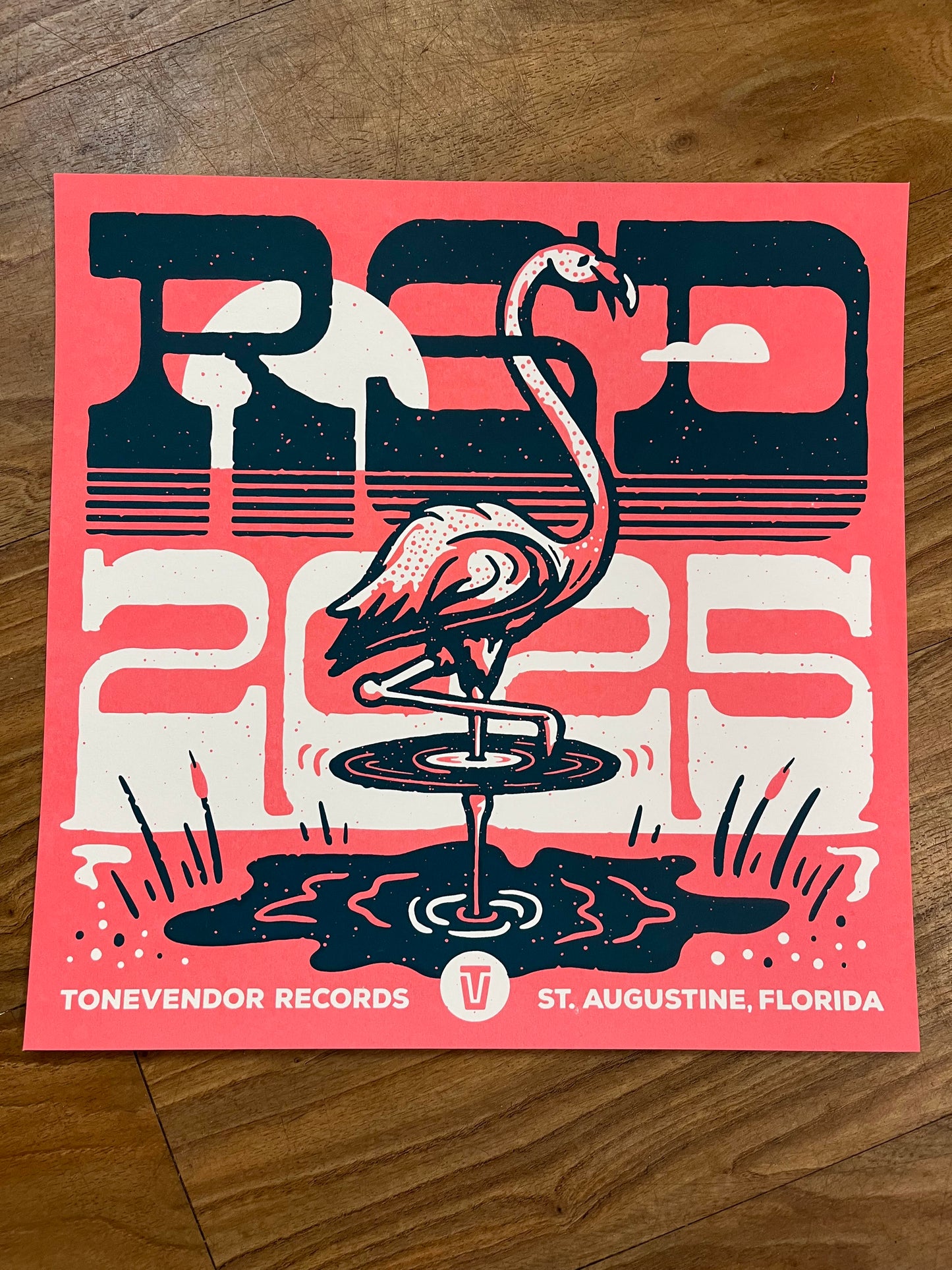 Tonevendor RSD 2025 Flamingo Poster - 12" x 12" Art Print