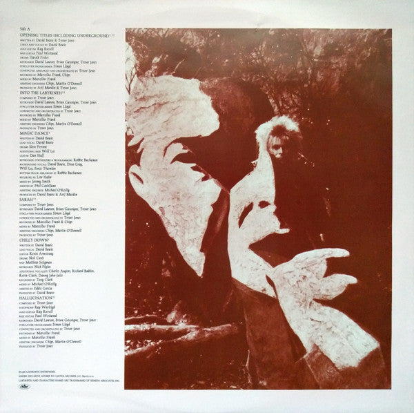 David Bowie, Trevor Jones : Labyrinth (From The Original Soundtrack Of The Jim Henson Film) (LP, Album, RE, RM)