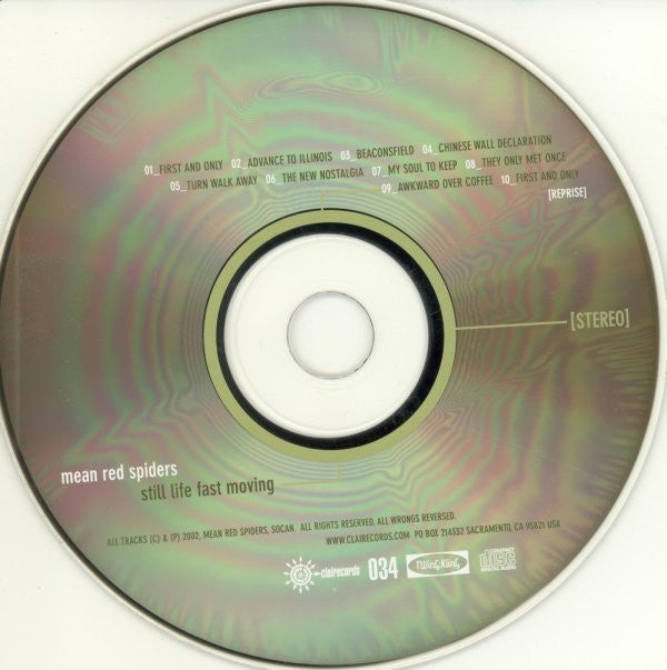 Mean Red Spiders : Still Life Fast Moving (CD, Album)