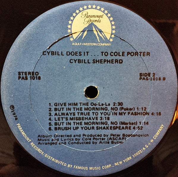 Cybill Shepherd : Cybill Does It... ...To Cole Porter (LP, Album, Gat)