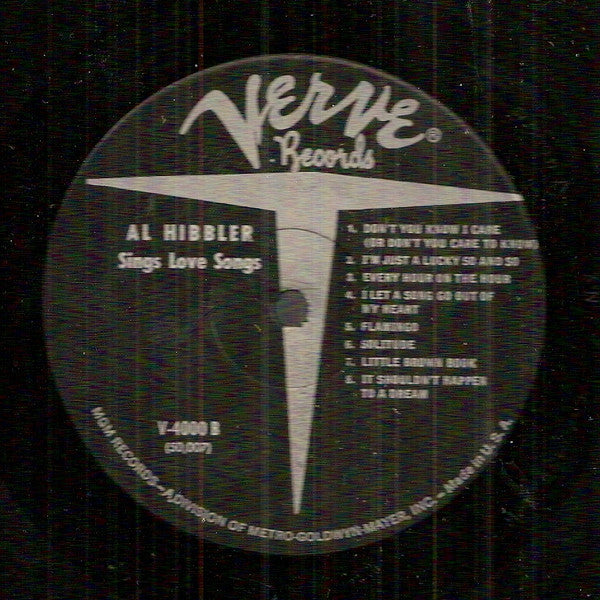 Al Hibbler : Sings Love Songs (LP, Album, RE)