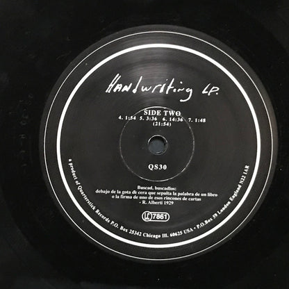 Rachel's : Handwriting LP (LP, Album, RE)