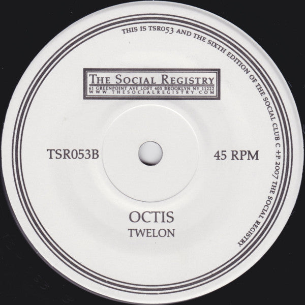 Octis : The Social Club No. 6 (7", Single, Num)