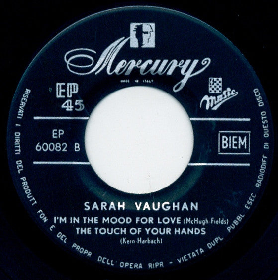 Sarah Vaughan : Whatever Lola Wants (7", EP)